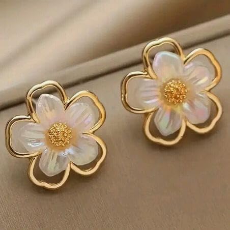 Korean Earrings For Women Flower studs