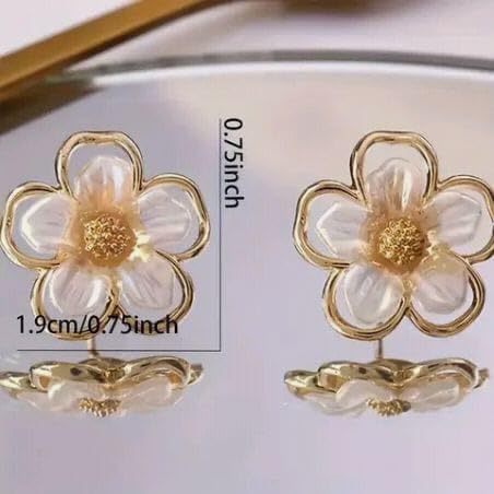 Korean Earrings For Women Flower studs