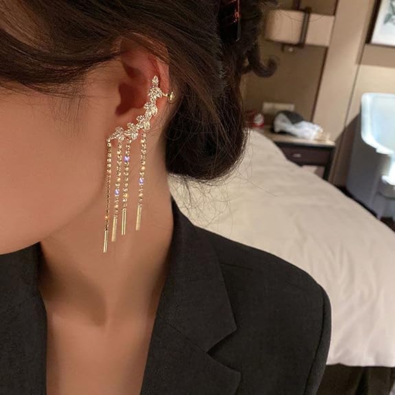 Earrings Set for Women – Studs, Hoops & Dangle Earrings in Gold & Silver Tone – Fashion Jewelry Gift Set for Girls & Women
