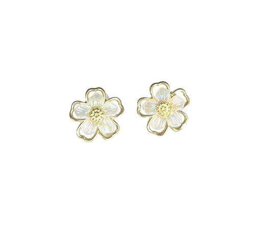 Korean Earrings For Women Flower studs