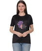 I Will Remember For You Butterfly Design T-Shirt, Black Cotton Blend, Short Sleeve Graphic Tee