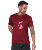 Cool Pink Panther Graphic T-Shirt, Black Cotton, Casual Round Neck