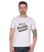 Failure is Success in Progress Graphic T-Shirt, Black Cotton, Round Neck, Short Sleeve